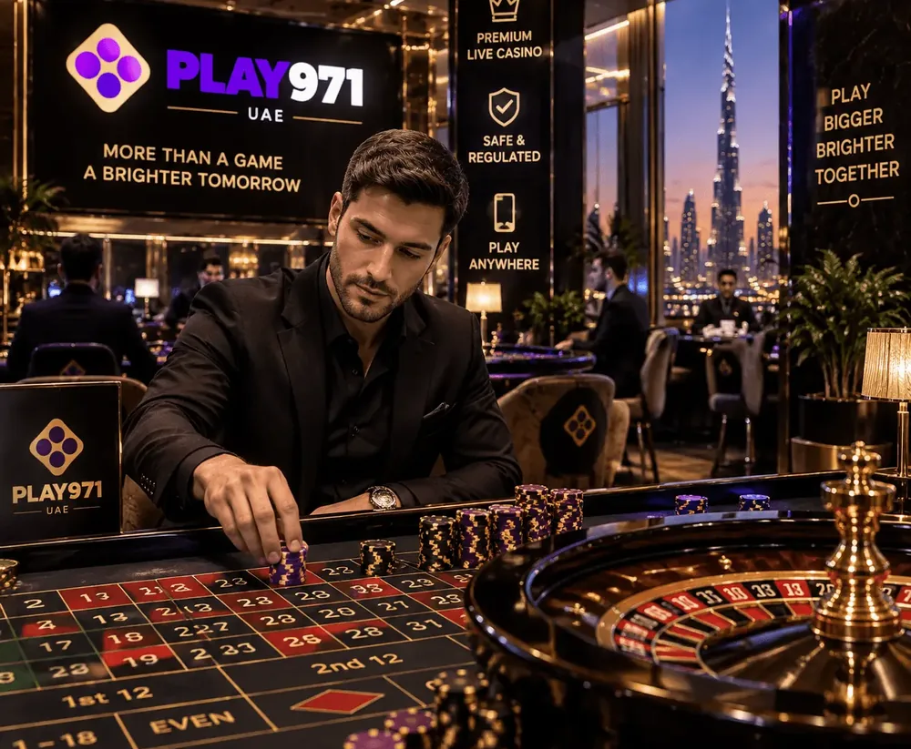 ألعاب كازينو Play971 مثل الروليت والورق والنرد